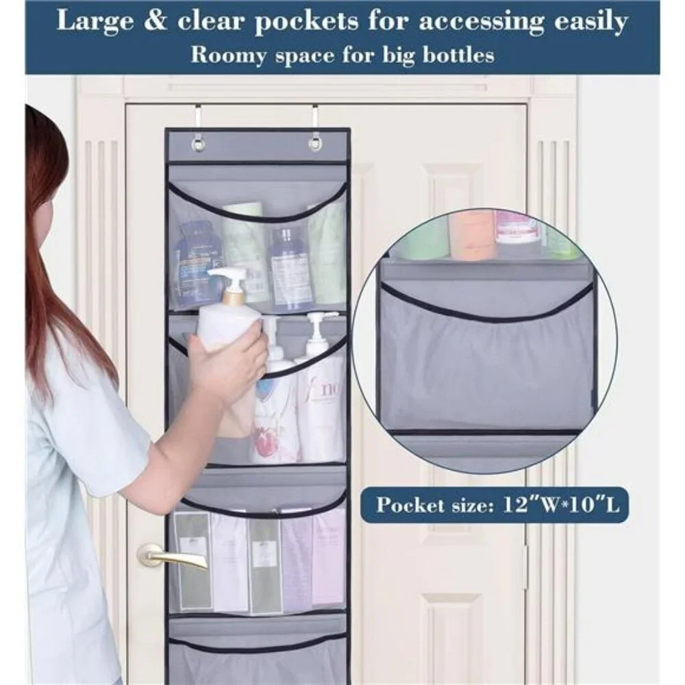Over Door Hanging Organizer with Pockets Closet Storage Shelves 2 Pack